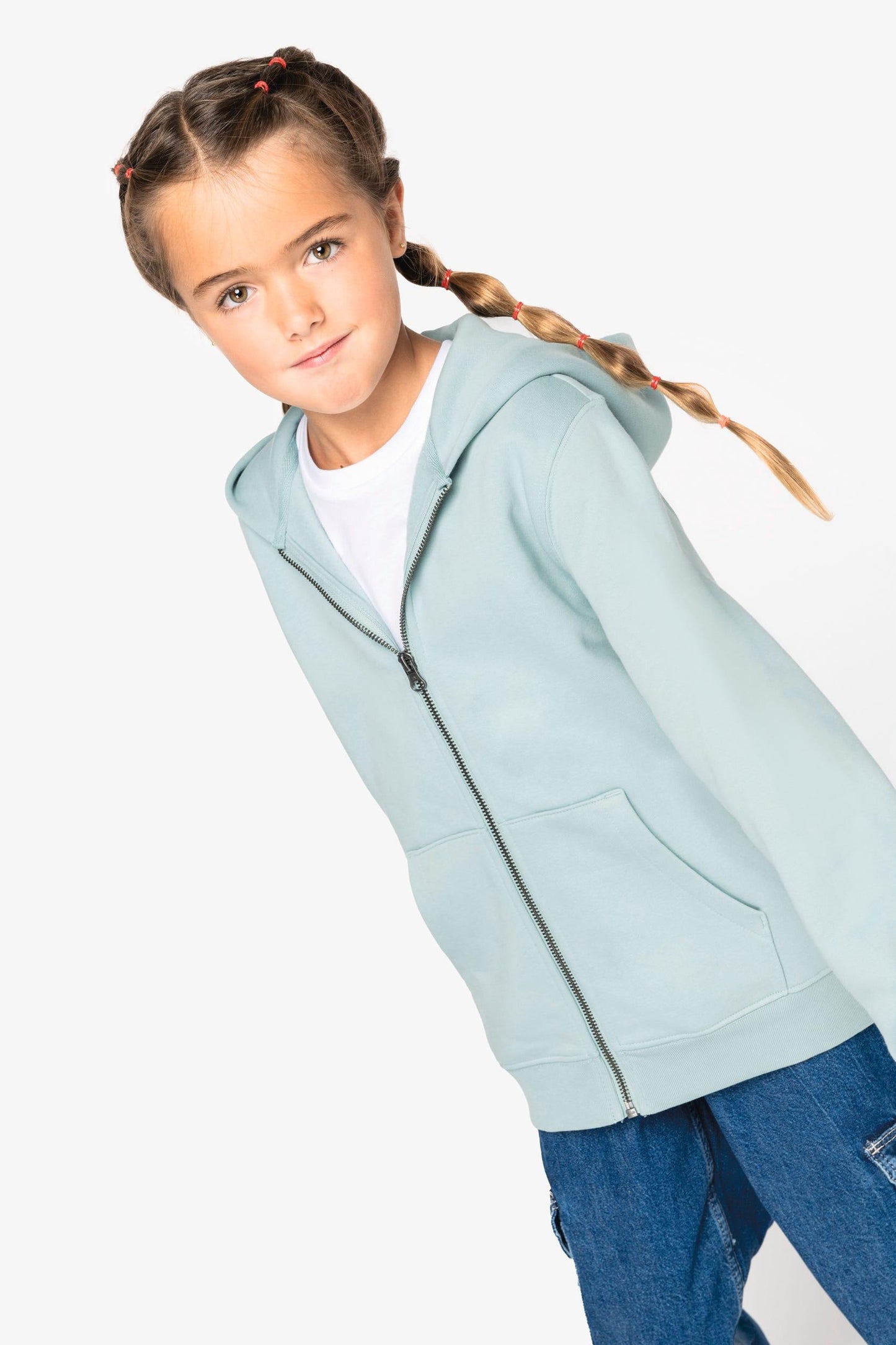 NS405 - Sweat-shirt écoresponsable zippé à capuche enfant - Ak. Custom Clothting Solutions