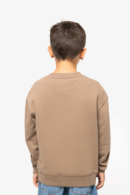 NS437 - Sweat-shirt écoresponsable à col rond oversize enfant