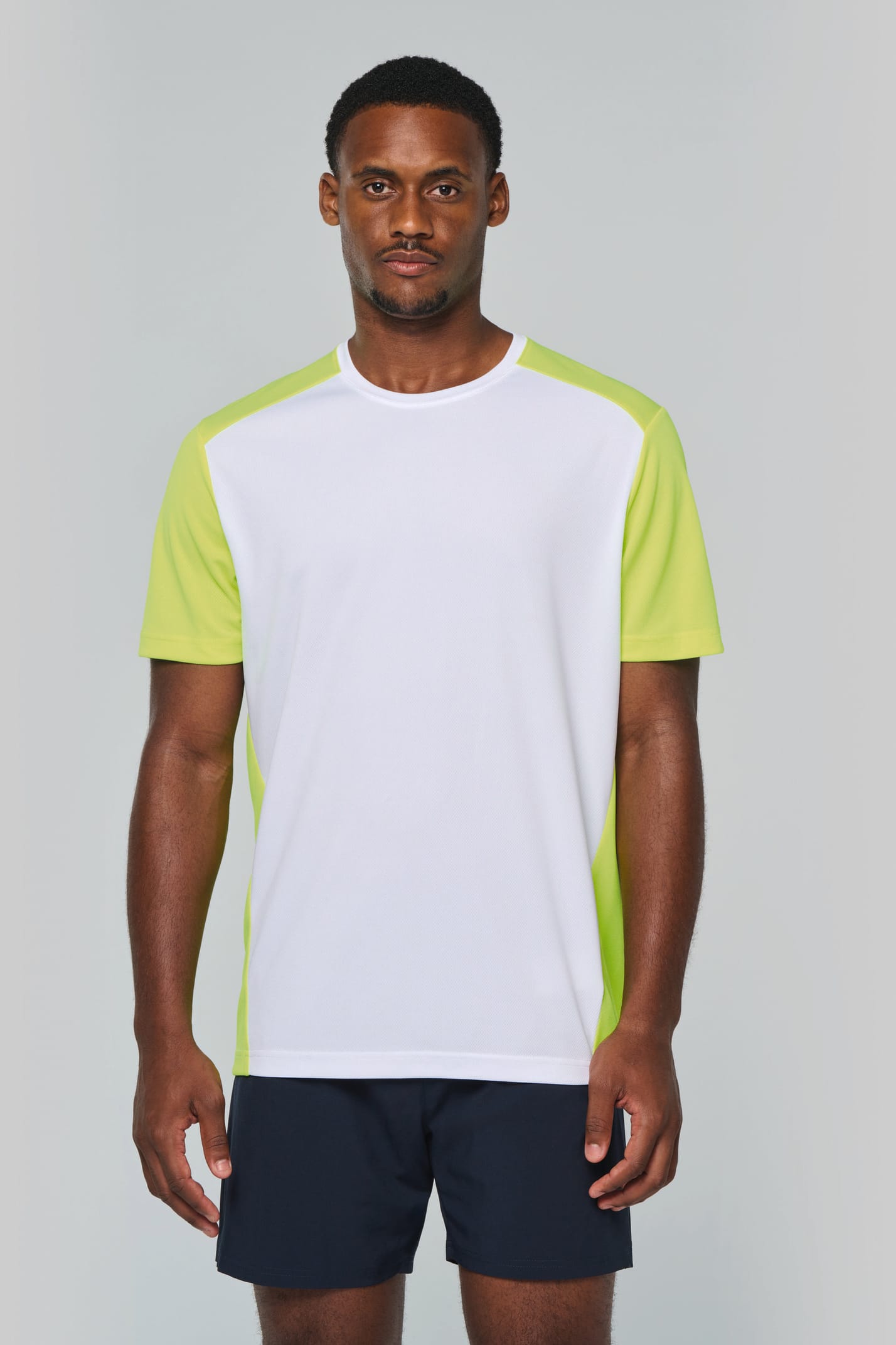 PA4014 - T-shirt de sport écoresponsable bicolore homme