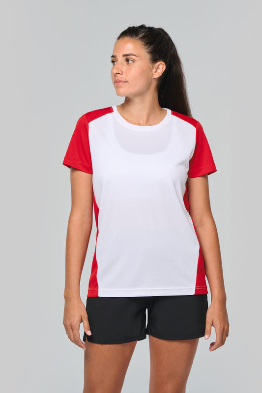 PA4015 - T-shirt de sport écoresponsable bicolore femme