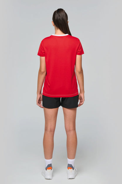 PA4015 - T-shirt de sport écoresponsable bicolore femme