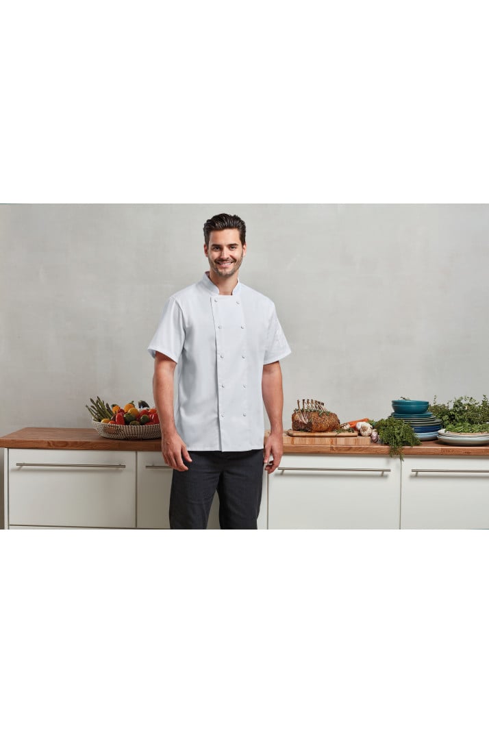 PR902 - Veste chef cuisinier manches courtes Coolchecker®