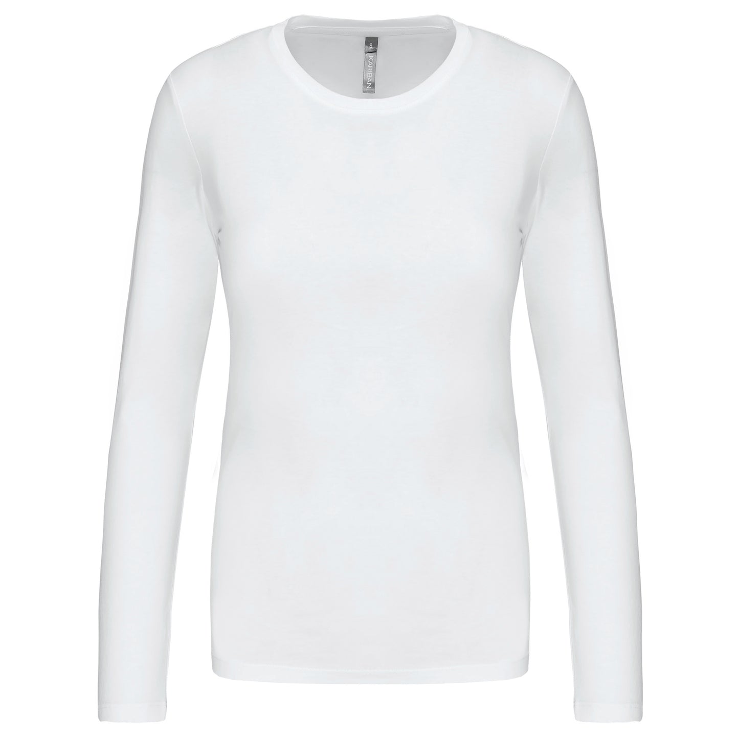 K383 - T-shirt col rond manches longues femme