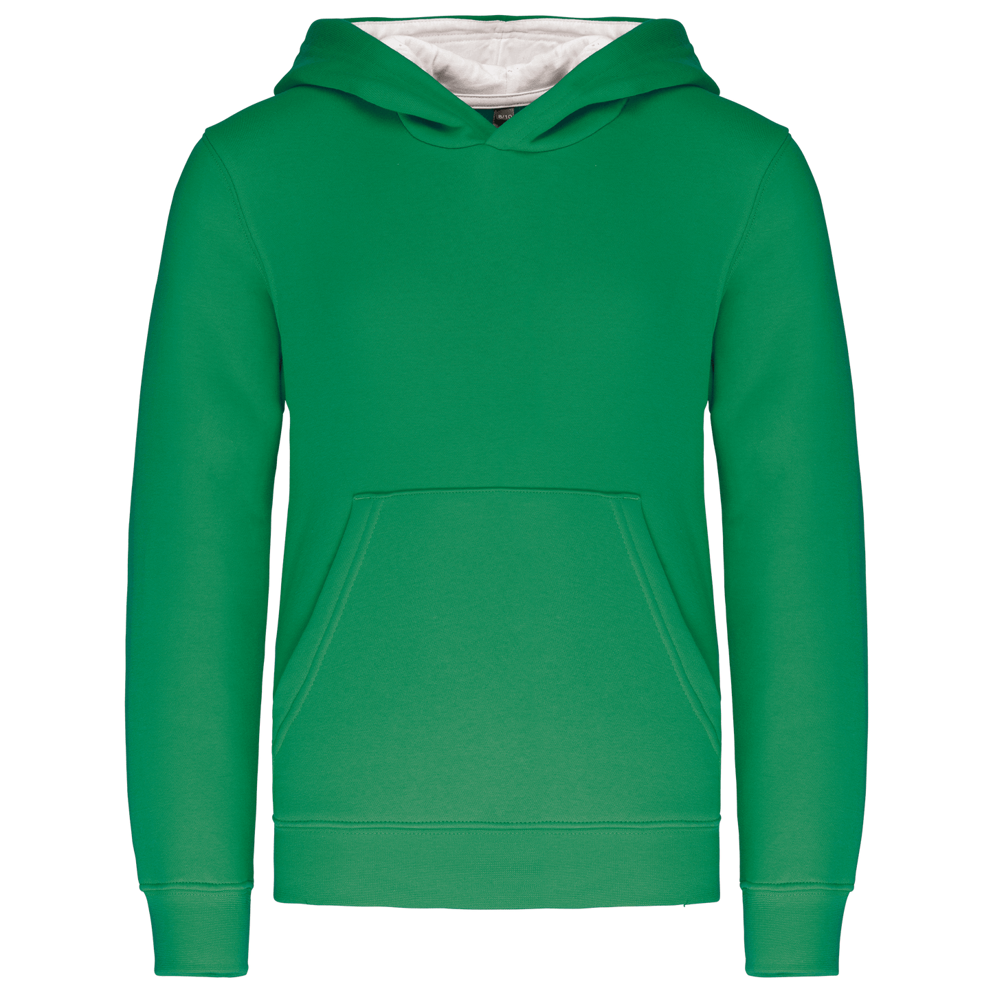 K453 - Sweat-shirt capuche contrastée enfant - Ak. Custom Clothting Solutions