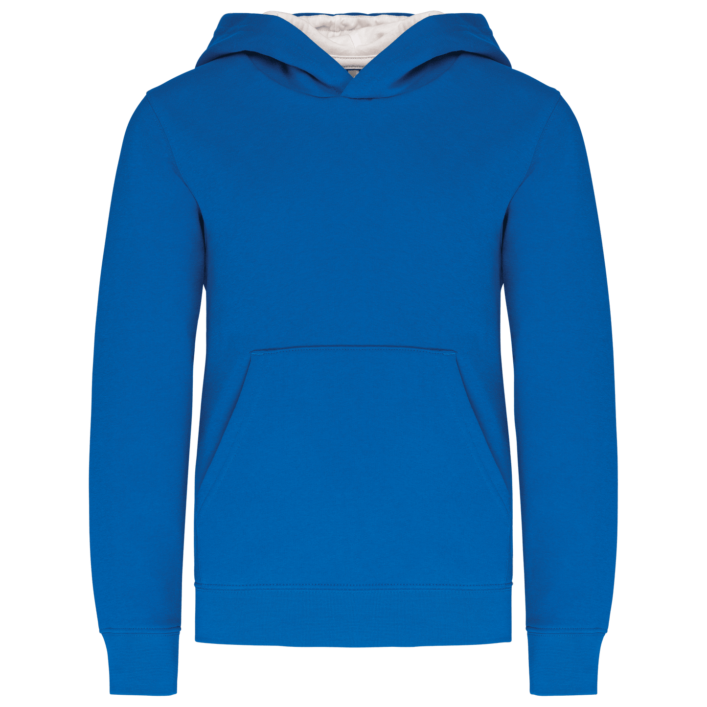 K453 - Sweat-shirt capuche contrastée enfant - Ak. Custom Clothting Solutions