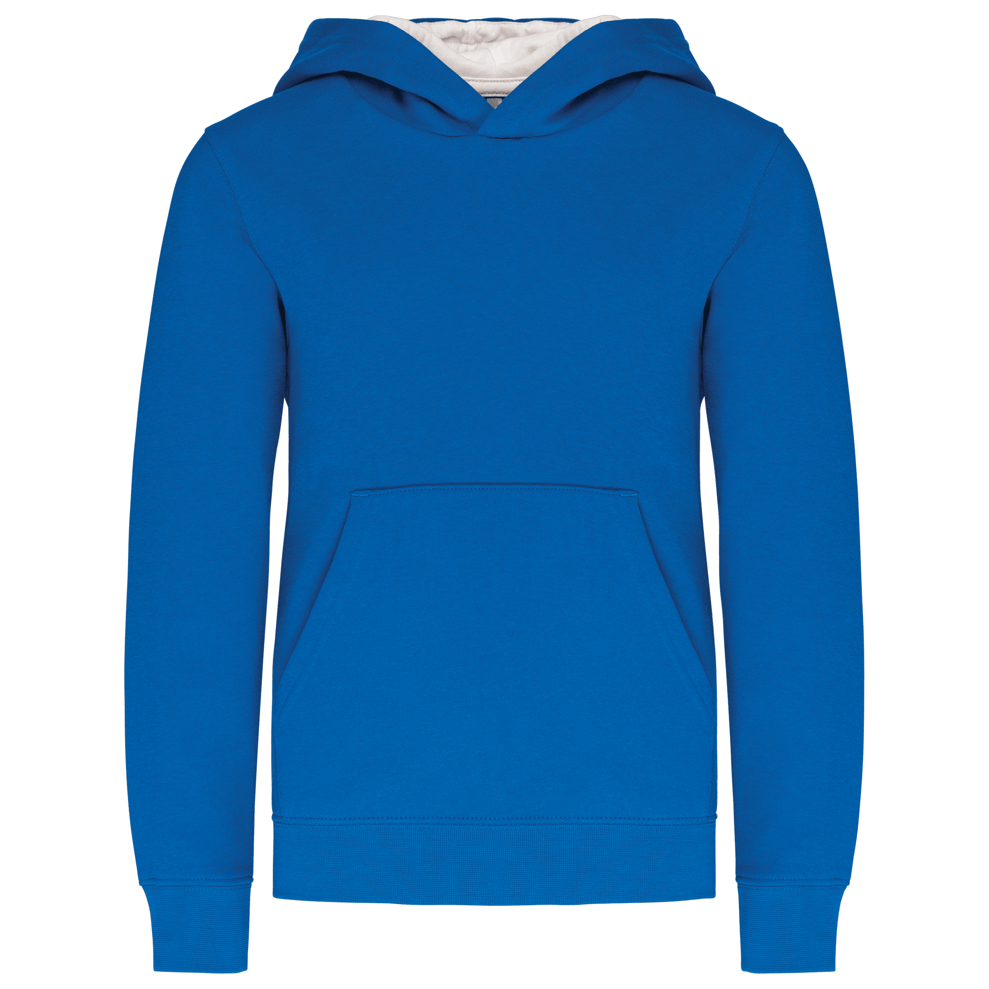 K453 - Sweat-shirt capuche contrastée enfant - Ak. Custom Clothting Solutions