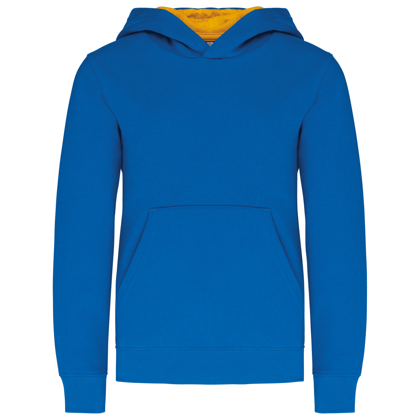 K453 - Sweat-shirt capuche contrastée enfant - Ak. Custom Clothting Solutions