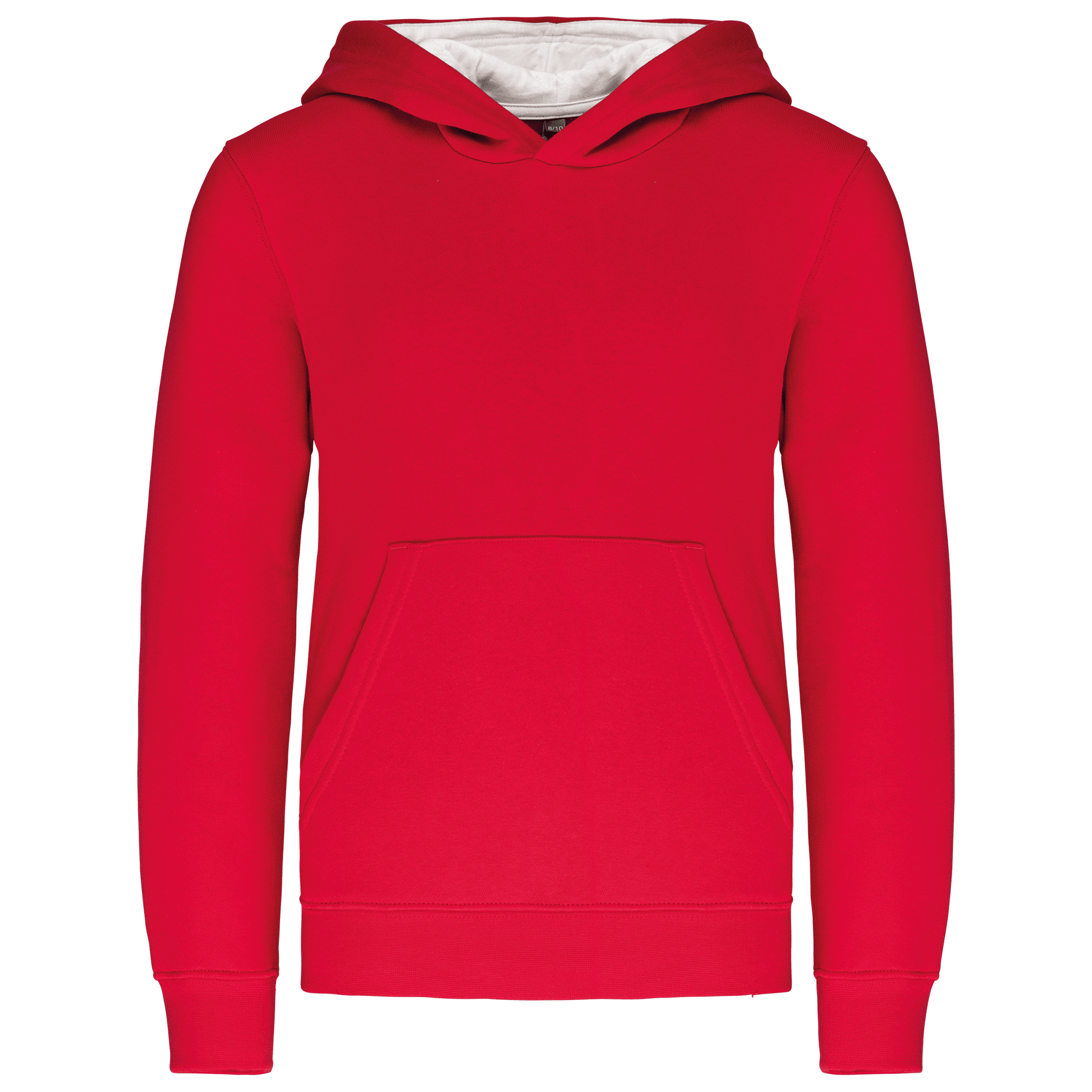 K453 - Sweat-shirt capuche contrastée enfant - Ak. Custom Clothting Solutions