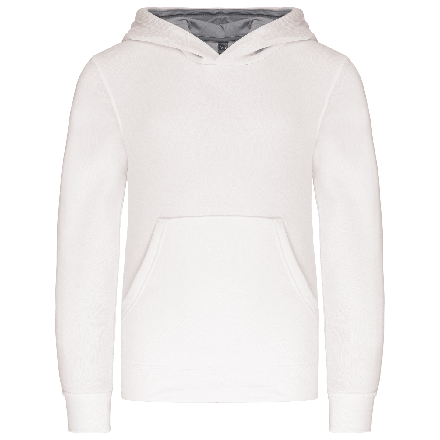 K453 - Sweat-shirt capuche contrastée enfant - Ak. Custom Clothting Solutions