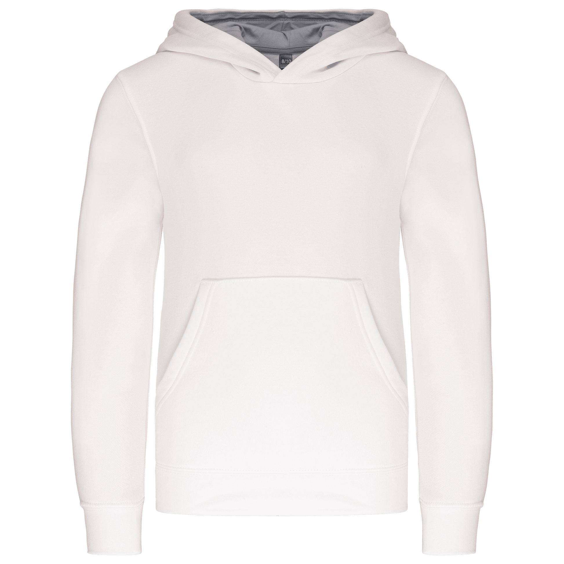 K453 - Sweat-shirt capuche contrastée enfant - Ak. Custom Clothting Solutions