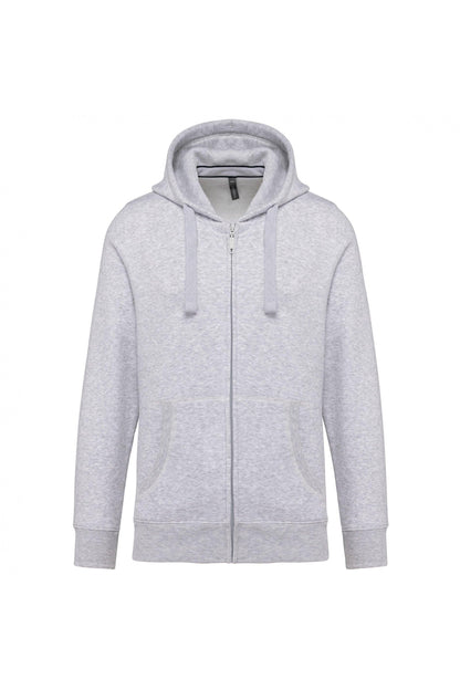 K454 - Sweat-shirt zippé capuche homme - Ak. Custom Clothting Solutions