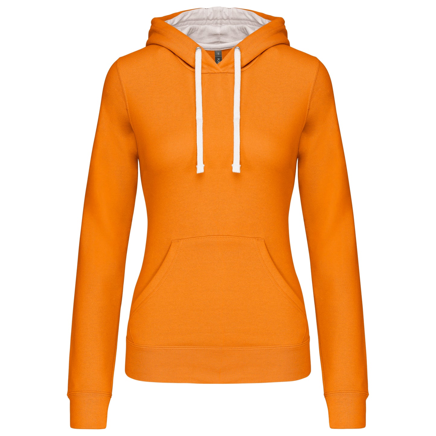 K465 - Sweat-shirt capuche contrastée femme