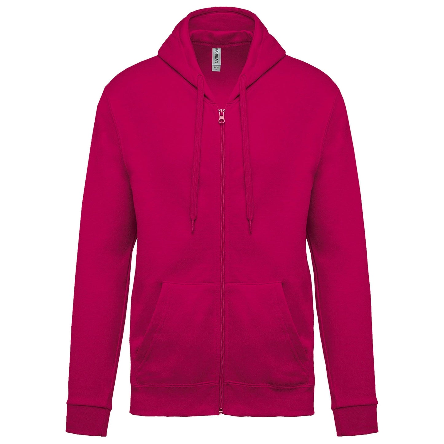 K479 - Sweat-shirt zippé capuche (Unisex)