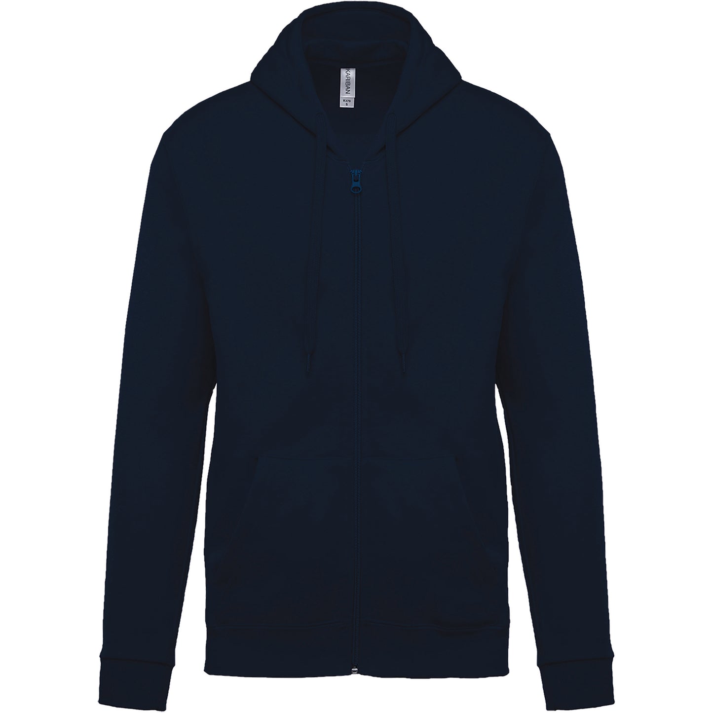 K479 - Sweat-shirt zippé capuche (Unisex)