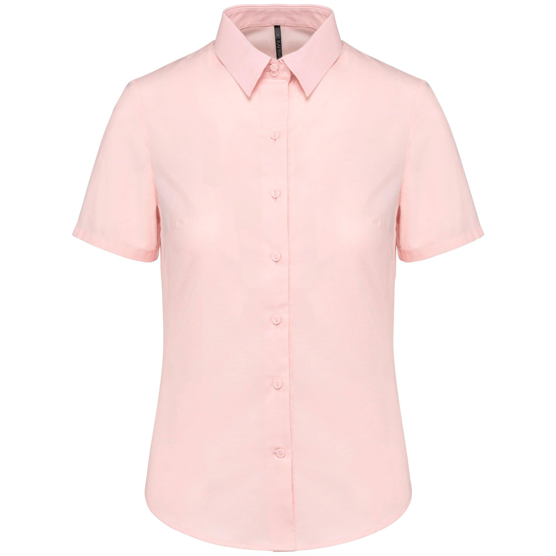 K536 - Chemise Oxford manches courtes femme - Ak. Custom Clothting Solutions