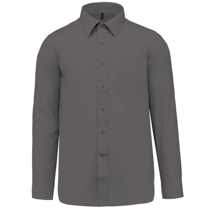 K545 - Chemise popeline polycoton entretien facile homme