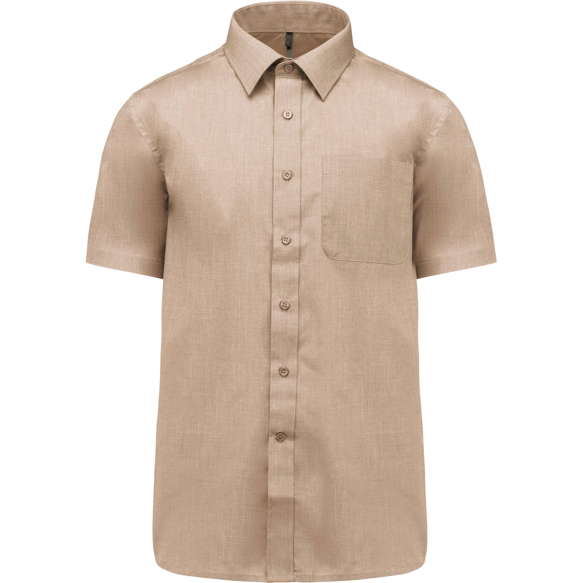 K551 - Chemise popeline polycoton manches courtes entretien facile homme - Ak. Custom Clothting Solutions