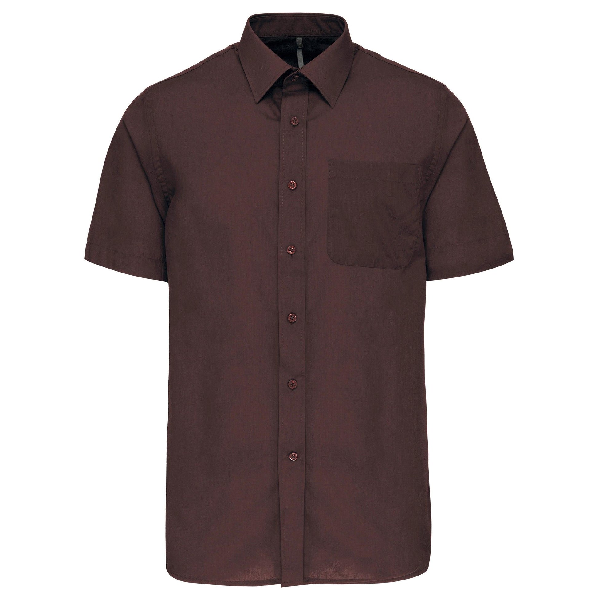 K551 - Chemise popeline polycoton manches courtes entretien facile homme - Ak. Custom Clothting Solutions