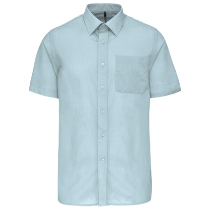 K551 - Chemise popeline polycoton manches courtes entretien facile homme - Ak. Custom Clothting Solutions