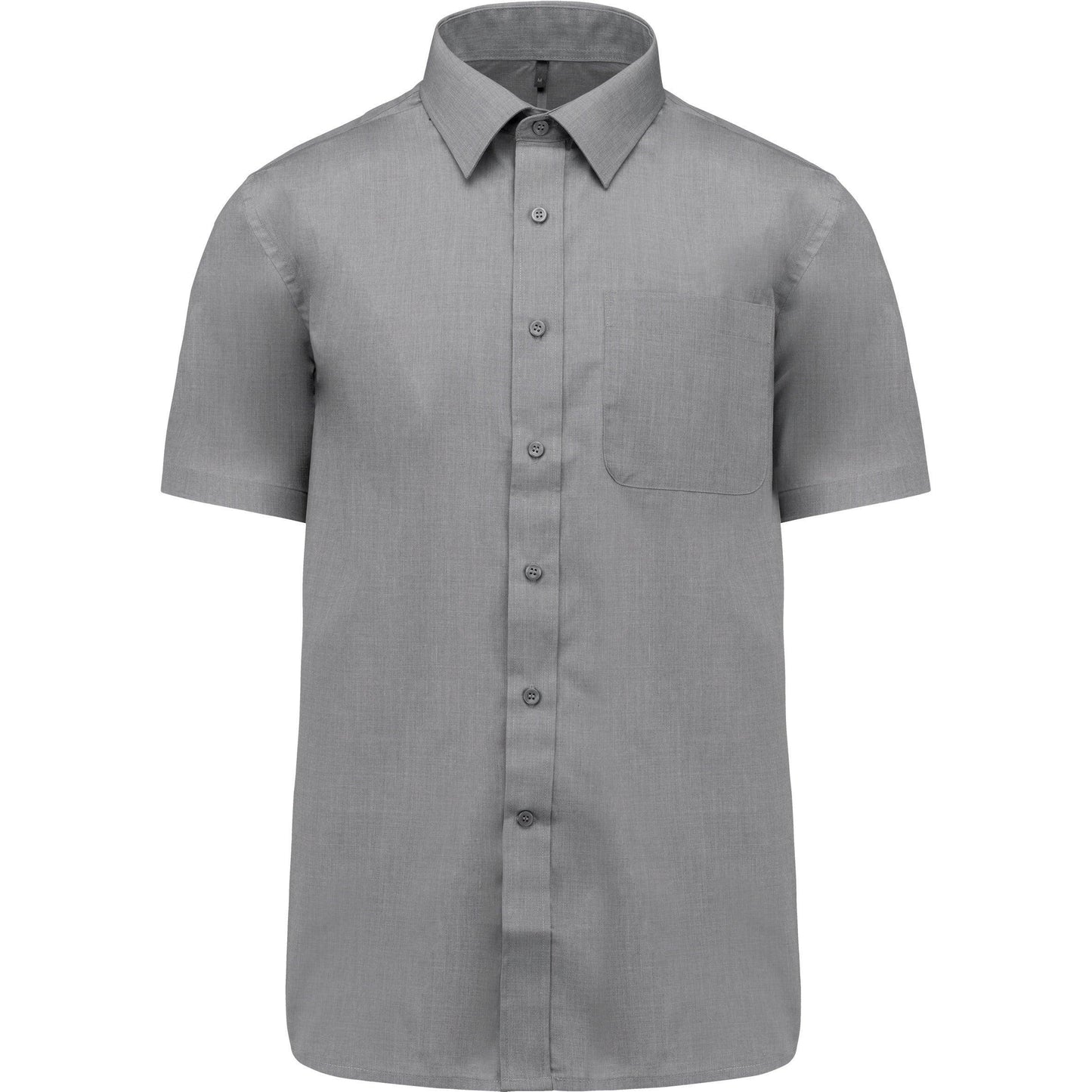 K551 - Chemise popeline polycoton manches courtes entretien facile homme - Ak. Custom Clothting Solutions