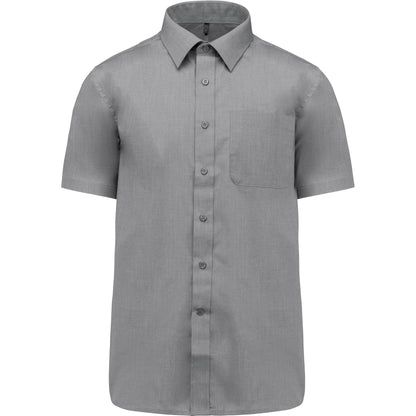 K551 - Chemise popeline polycoton manches courtes entretien facile homme - Ak. Custom Clothting Solutions