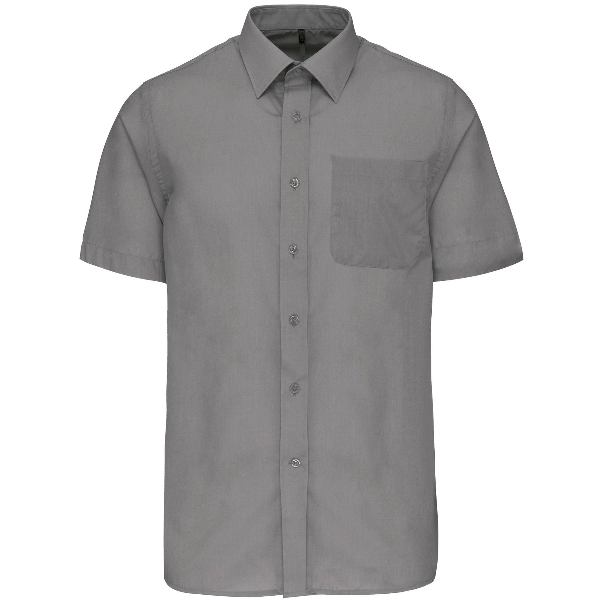 K551 - Chemise popeline polycoton manches courtes entretien facile homme - Ak. Custom Clothting Solutions