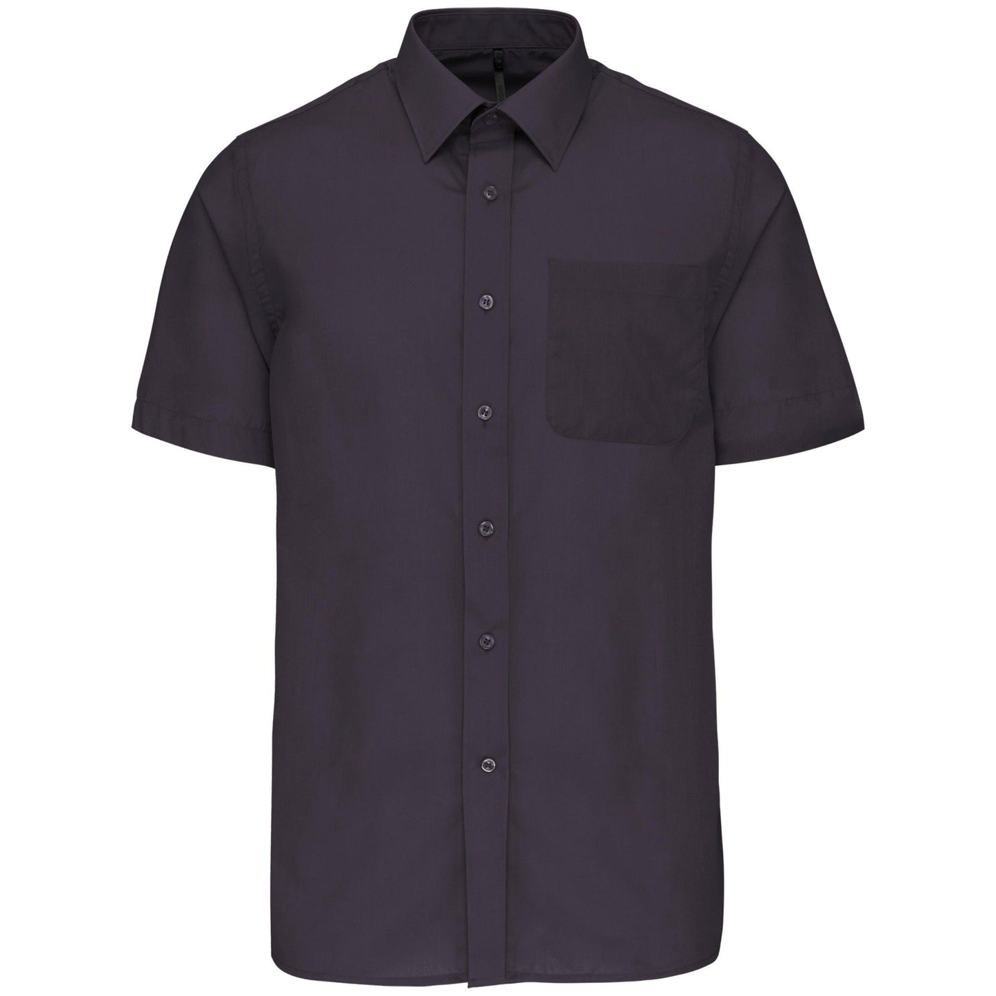 K551 - Chemise popeline polycoton manches courtes entretien facile homme - Ak. Custom Clothting Solutions