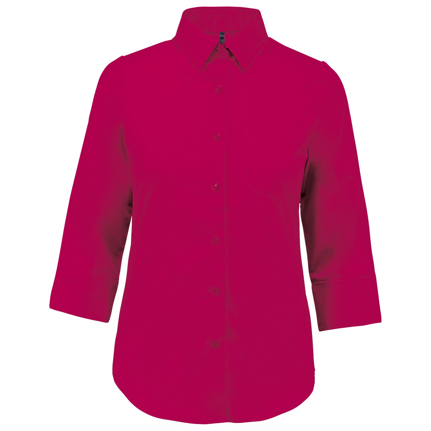 K558 - Chemise popeline polycoton manches 3/4 entretien facile femme