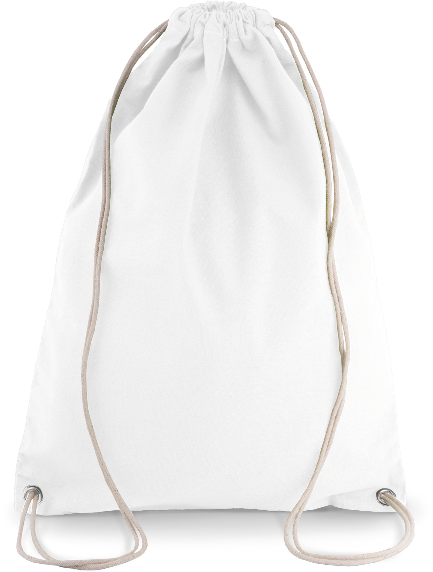 KI0125 - Sac à dos en coton avec cordelettes