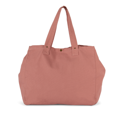 KI3208 - Sac shopping en coton délavé