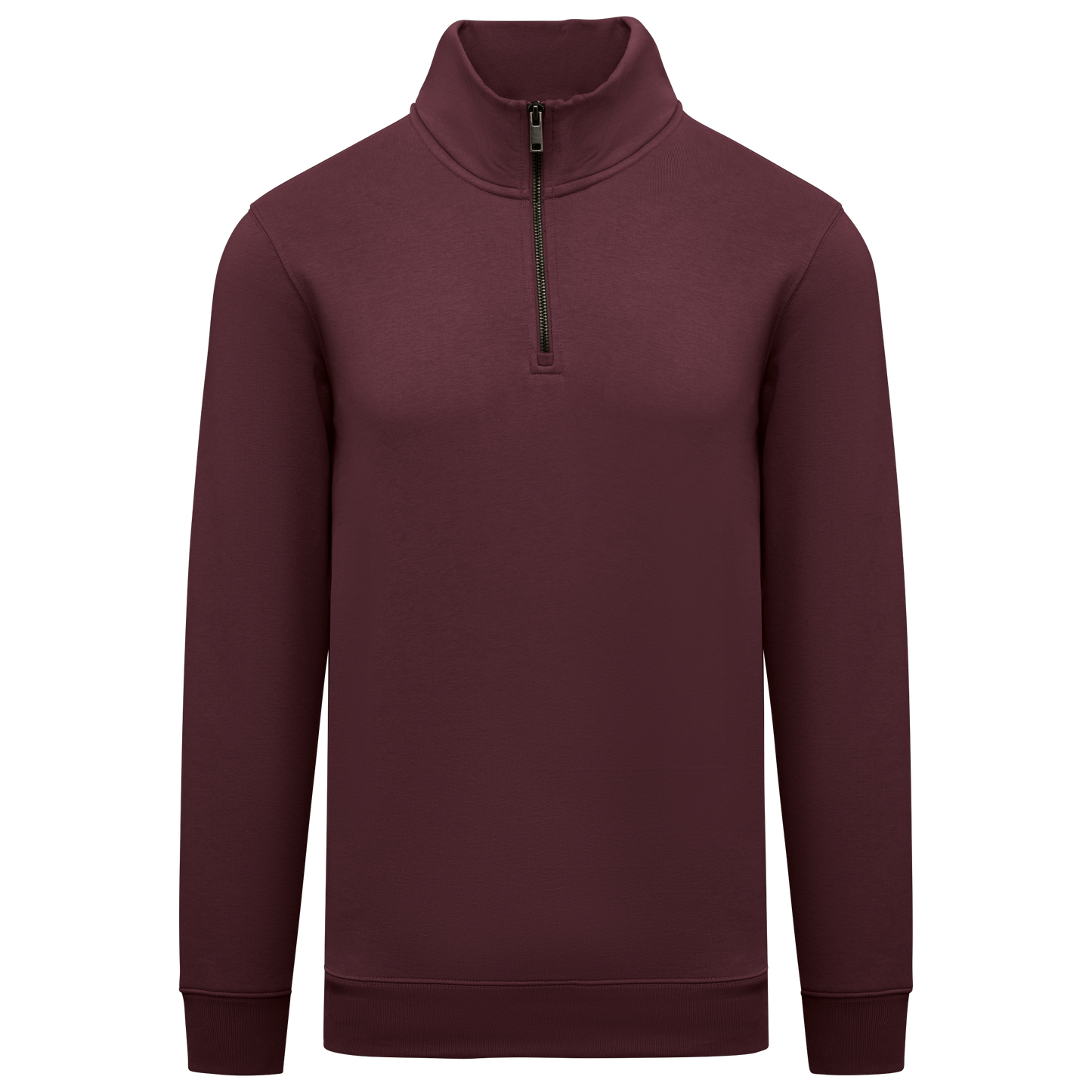 NS428 - Sweat-shirt écoresponsable à col montant zippé homme