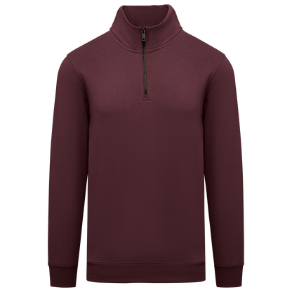 NS428 - Sweat-shirt écoresponsable à col montant zippé homme