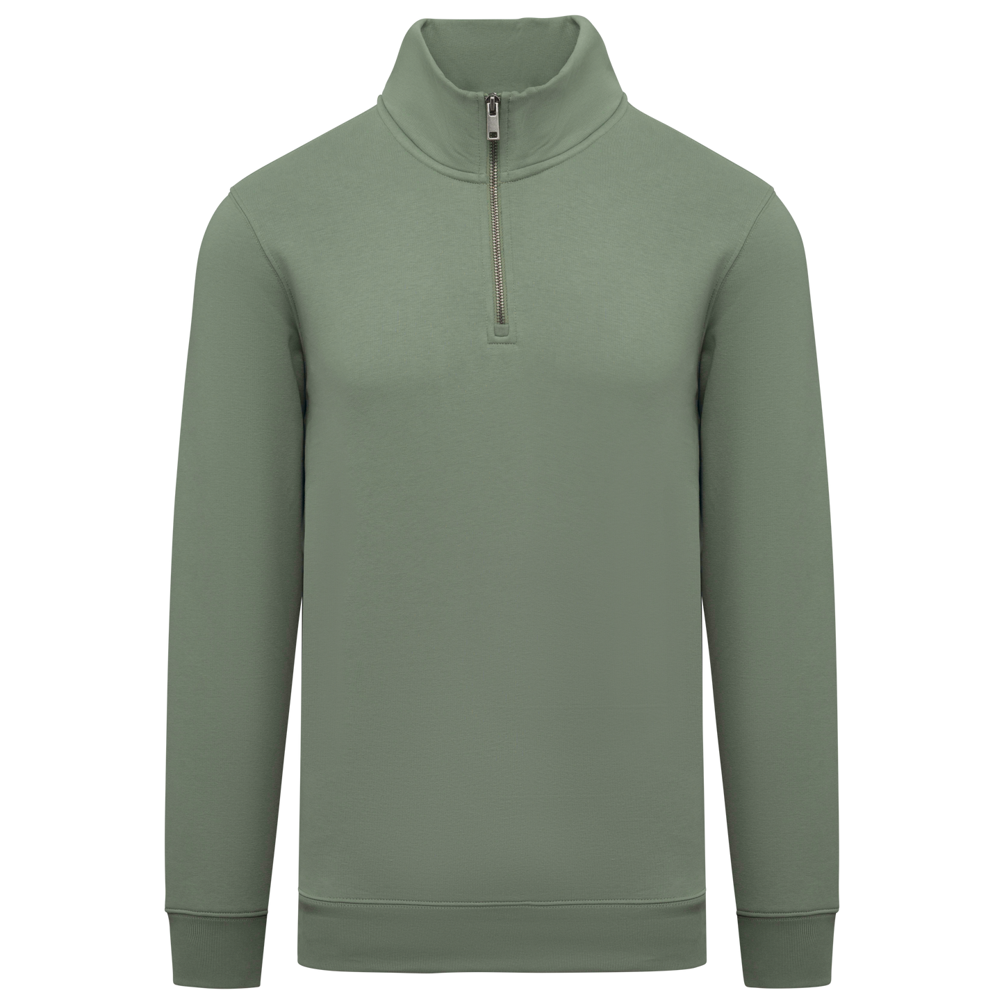 NS428 - Sweat-shirt écoresponsable à col montant zippé homme