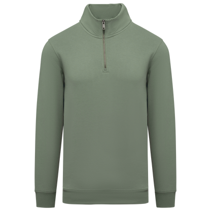 NS428 - Sweat-shirt écoresponsable à col montant zippé homme