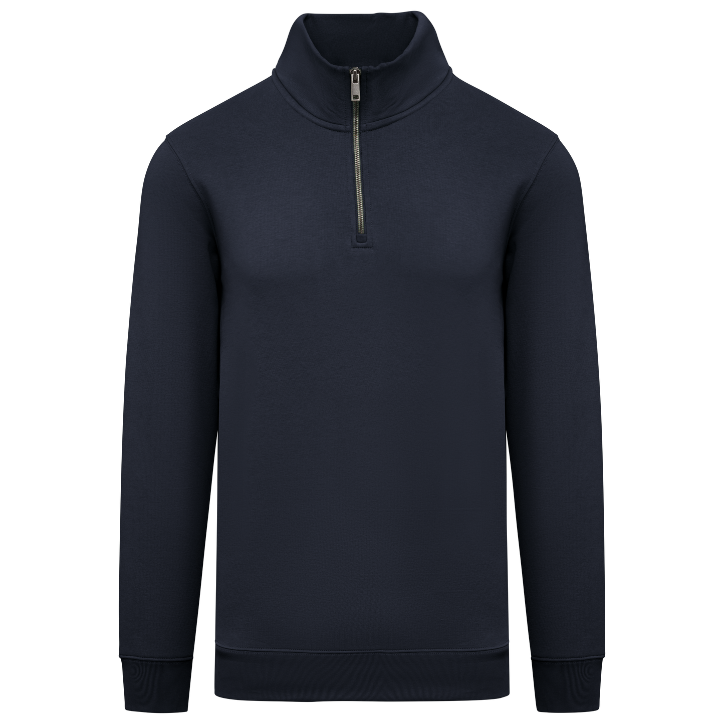 NS428 - Sweat-shirt écoresponsable à col montant zippé homme