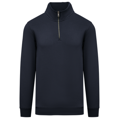 NS428 - Sweat-shirt écoresponsable à col montant zippé homme