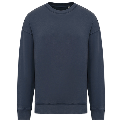 NS447 - Sweat-shirt écoresponsable à col rond délavé oversize unisexe