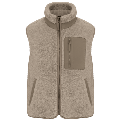 NS624 - Bodywarmer écoresponsable en polaire sherpa unisexe