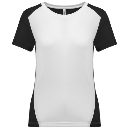 PA4015 - T-shirt de sport écoresponsable bicolore femme