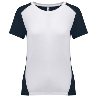 PA4015 - T-shirt de sport écoresponsable bicolore femme