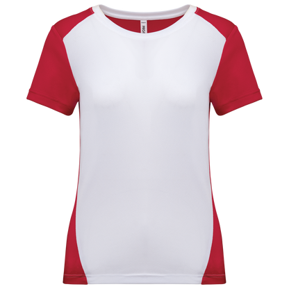 PA4015 - T-shirt de sport écoresponsable bicolore femme