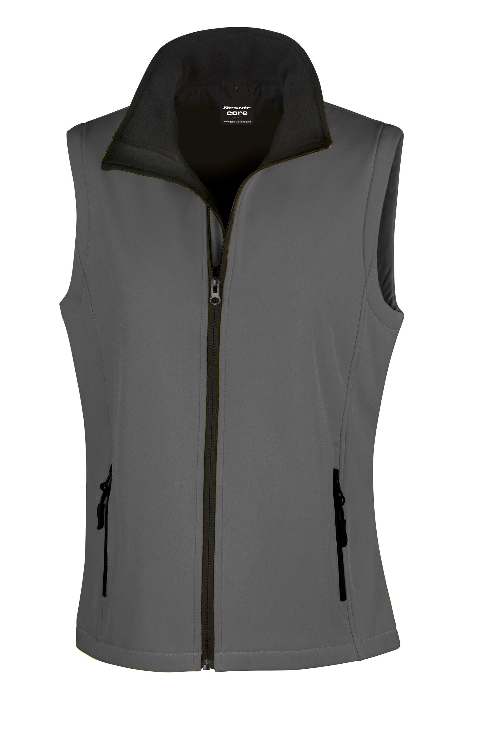 R232F - Bodywarmer Softshell Femme Printable - Ak. Custom Clothting Solutions