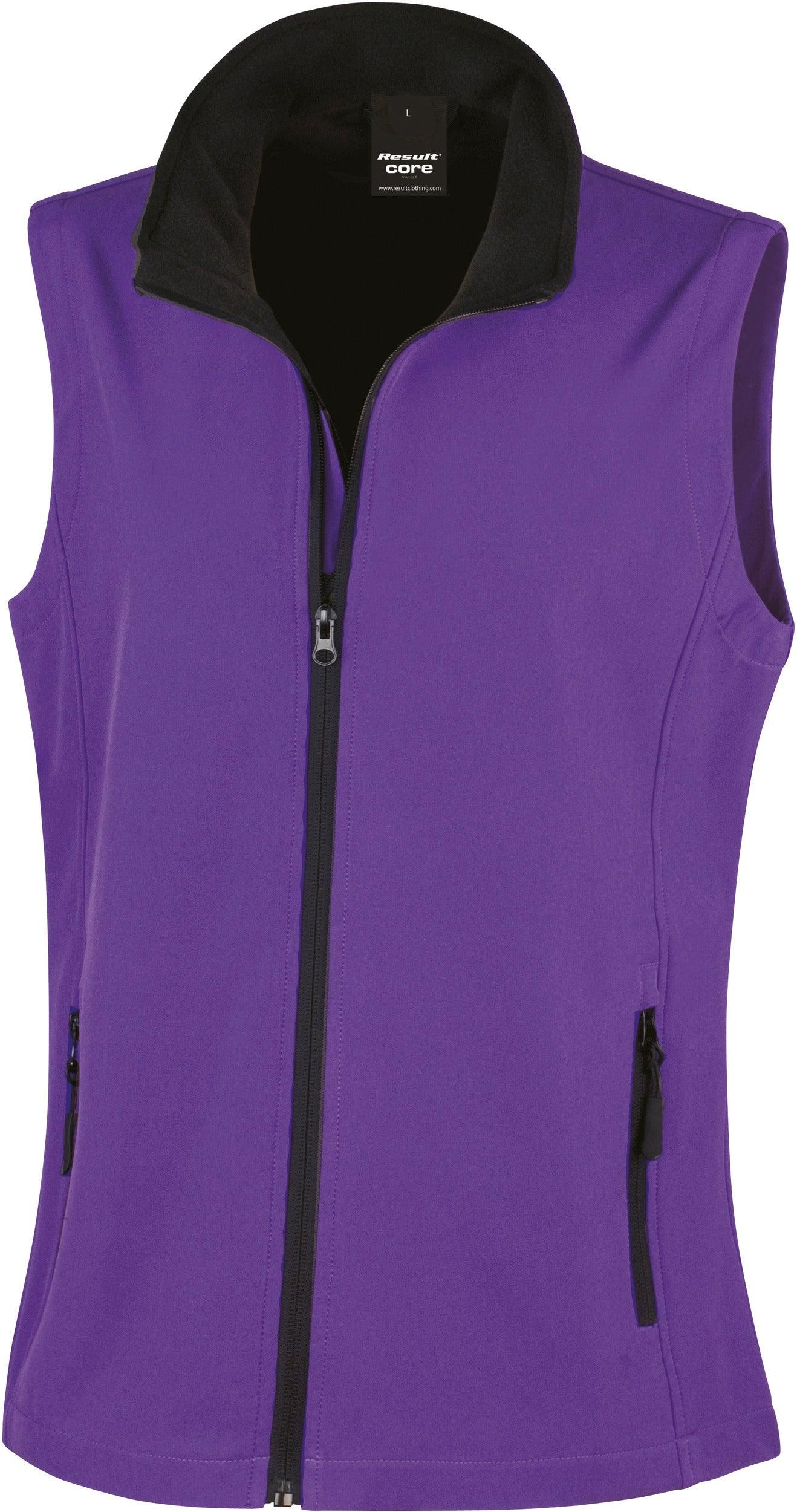 R232F - Bodywarmer Softshell Femme Printable - Ak. Custom Clothting Solutions