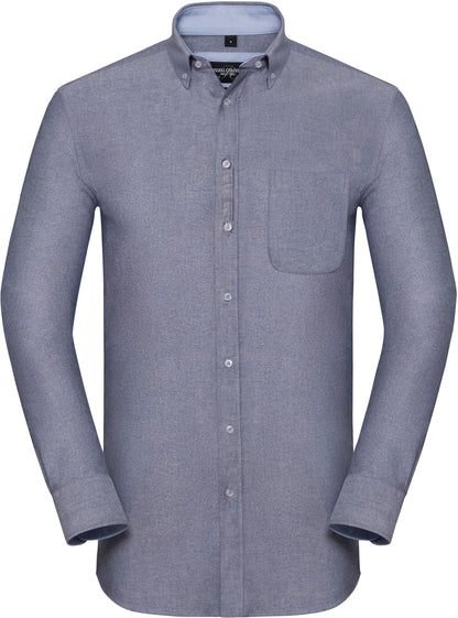 RU920M - Chemise Oxford lavée manches longues