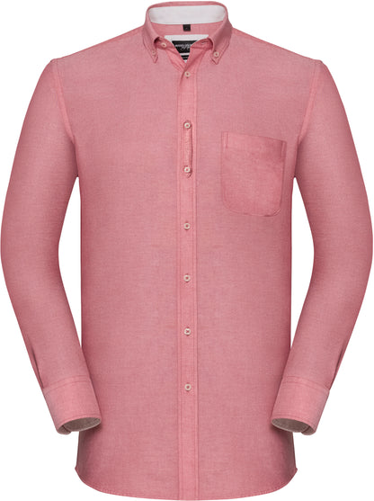 RU920M - Chemise Oxford lavée manches longues