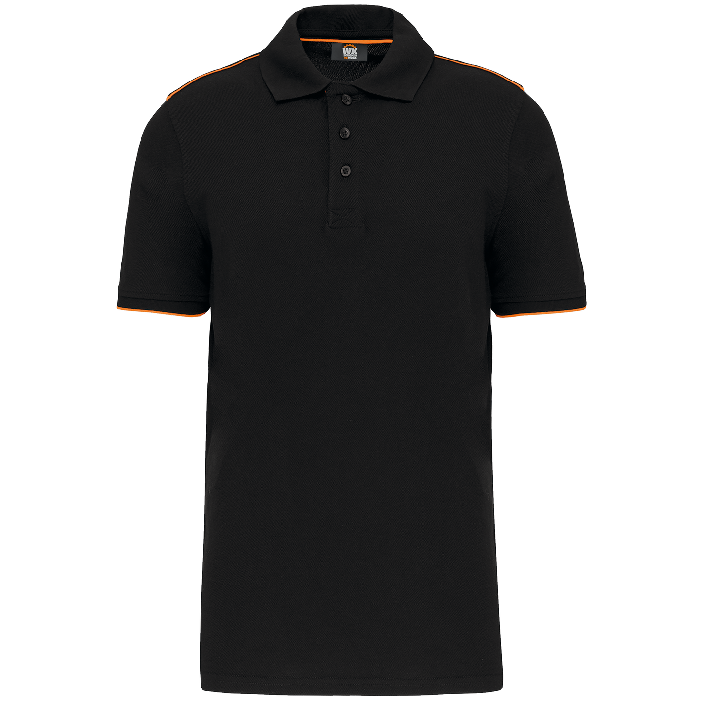 WK270 - Polo Day To Day contrasté manches courtes homme