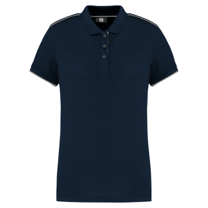 WK271 - Polo Workwear Day To Day contrasté manches courtes femme - Ak. Custom Clothting Solutions