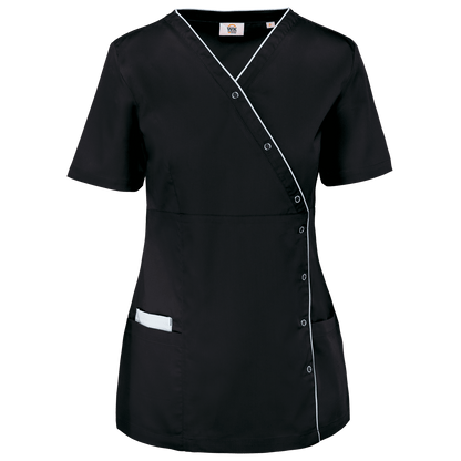 WK506 - Blouse polycoton avec boutons-pression femme - Ak. Custom Clothting Solutions