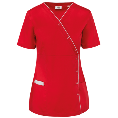WK506 - Blouse polycoton avec boutons-pression femme - Ak. Custom Clothting Solutions