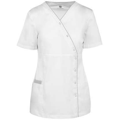 WK506 - Blouse polycoton avec boutons-pression femme - Ak. Custom Clothting Solutions